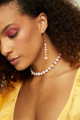 Choker Bahía Rose 18K Gold Plated Necklace w. Pearls