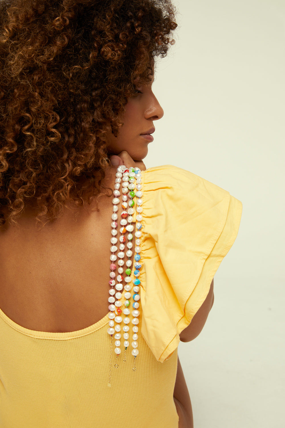 Choker Bahía Rose 18K Gold Plated Necklace w. Pearls