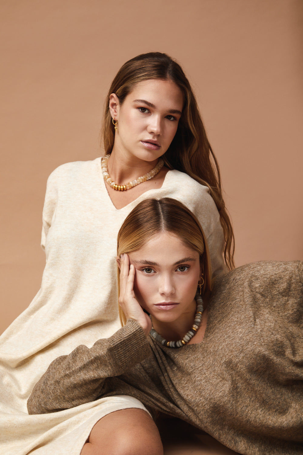 Collar Pebbles 18K Forgyldt Halskæde m. Citrin