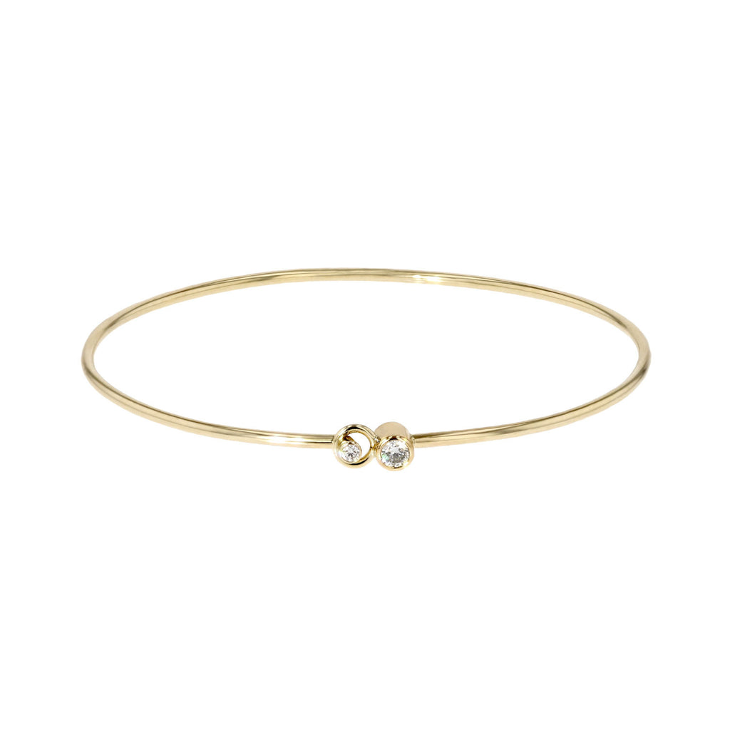 Lovely Sophie, lille 14K Guld Armbånd m. Diamanter