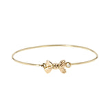 Lady Bow 14K Gold Bracelet w. Diamonds