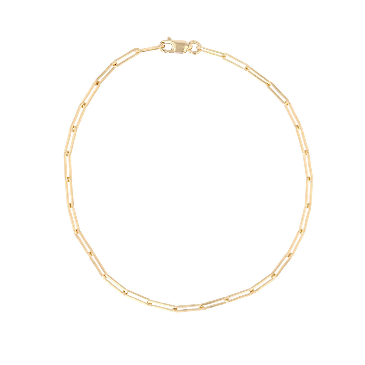Klassisches Anchor rechteckiges Armband 18K vergoldet 