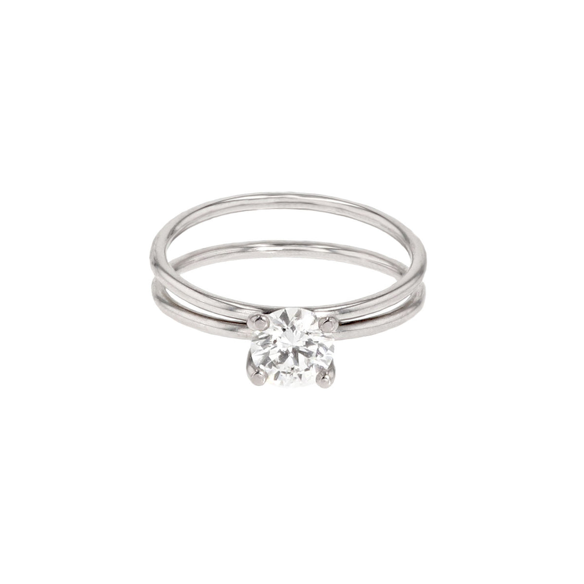 Miss Tea 14K Whitegold Ring w. Diamond