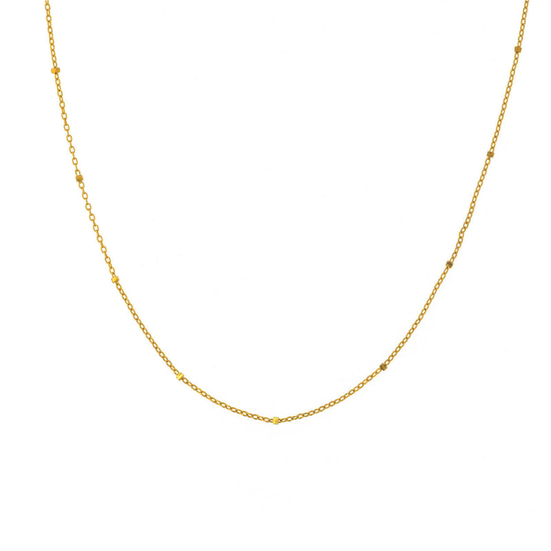 Saturn chain 18K Gold Necklace