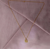 Circus Letter G Gold Plated Necklace