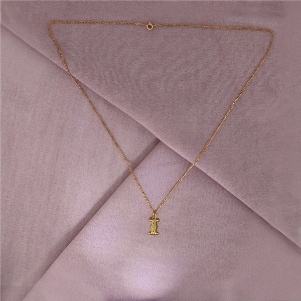 Circus Letter I Gold Plated Necklace