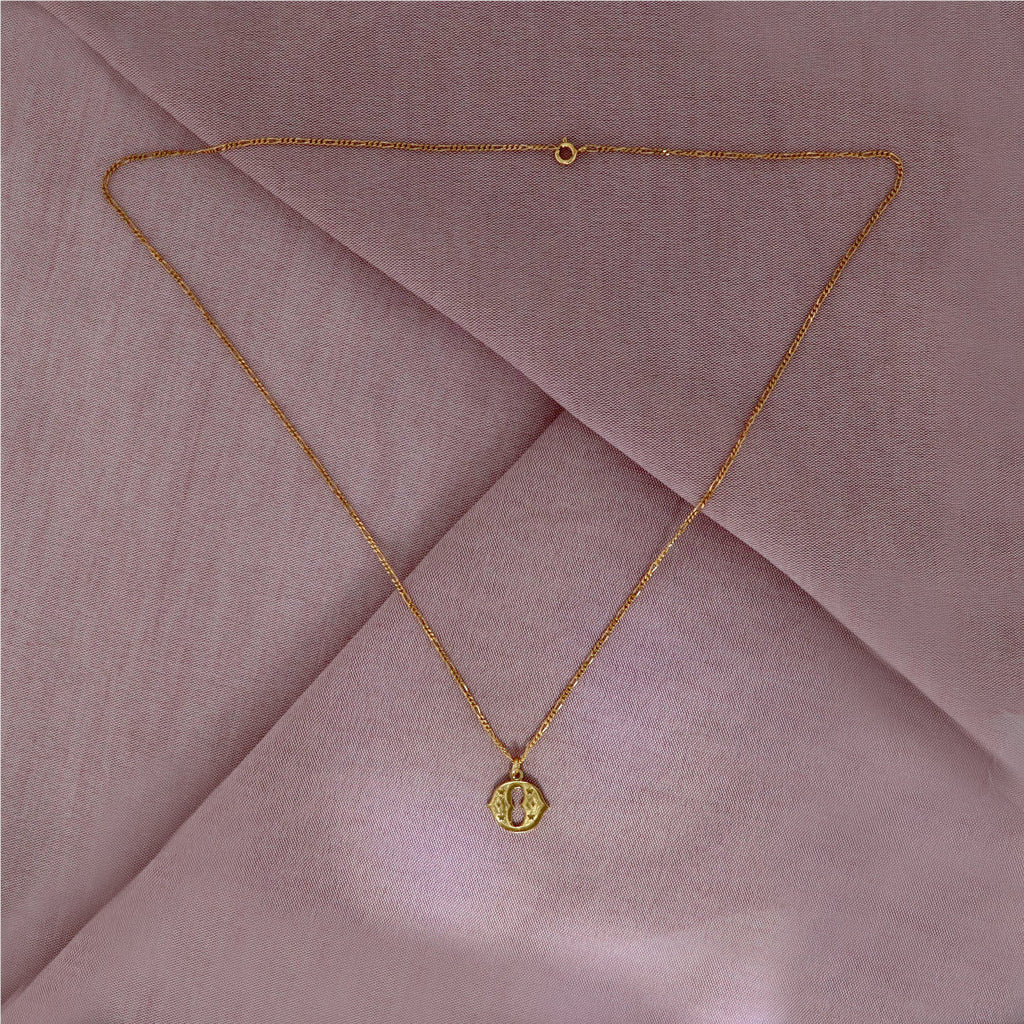 Circus Letter O Gold Plated Necklace