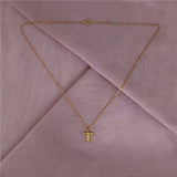 Circus Letter T Gold Plated Necklace