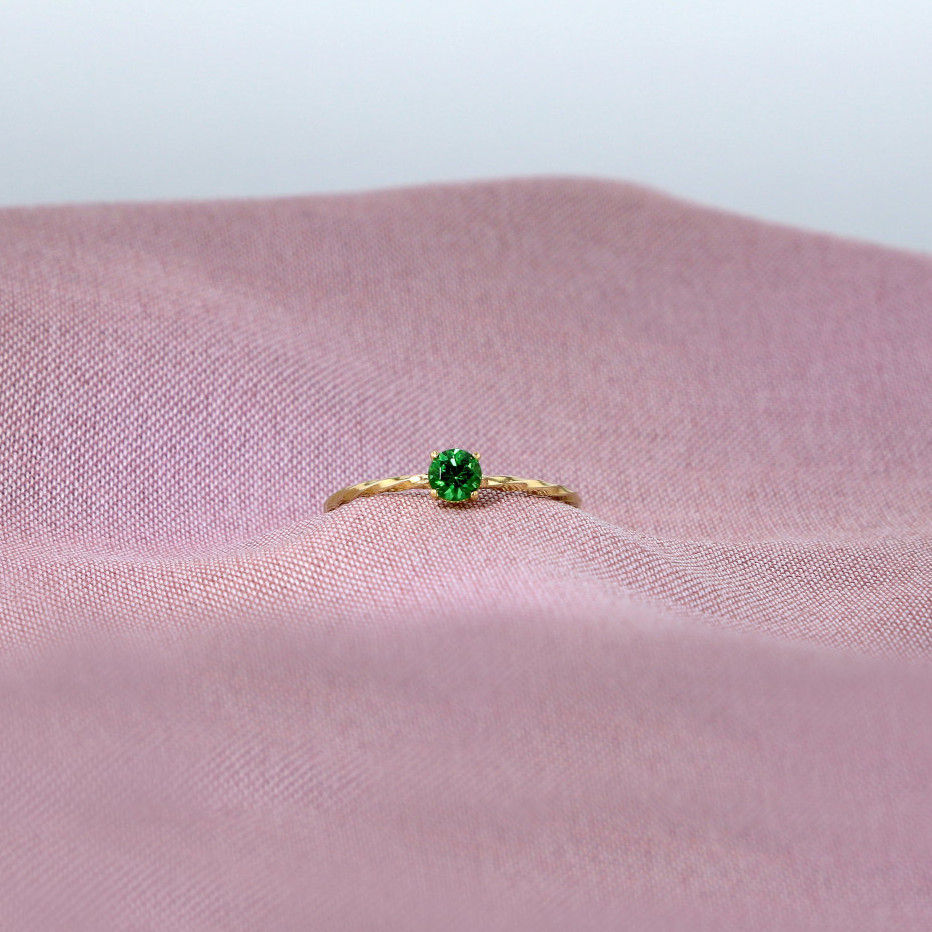 Miss Martha 14K Gold Ring w. Tsavorite