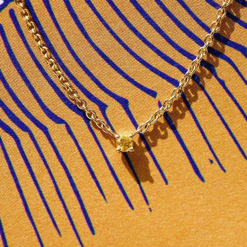 Essential Joy Halskette aus 18K Rosegold I Saphir