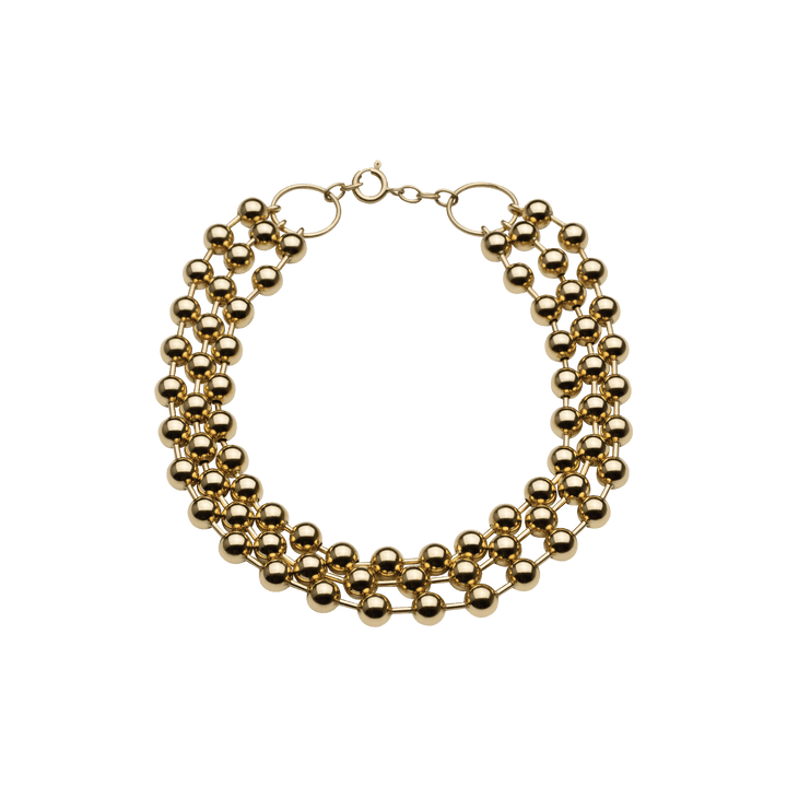 Champagne Triple Choker Forgyldte