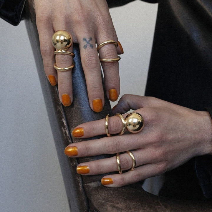 Bulky Sirius Ring Gold Plated