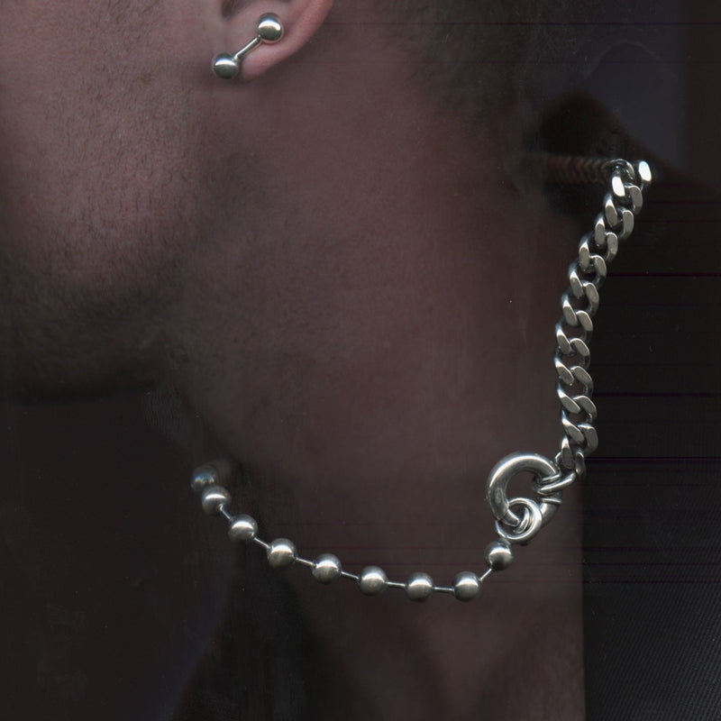 Unisex Necklace Silver