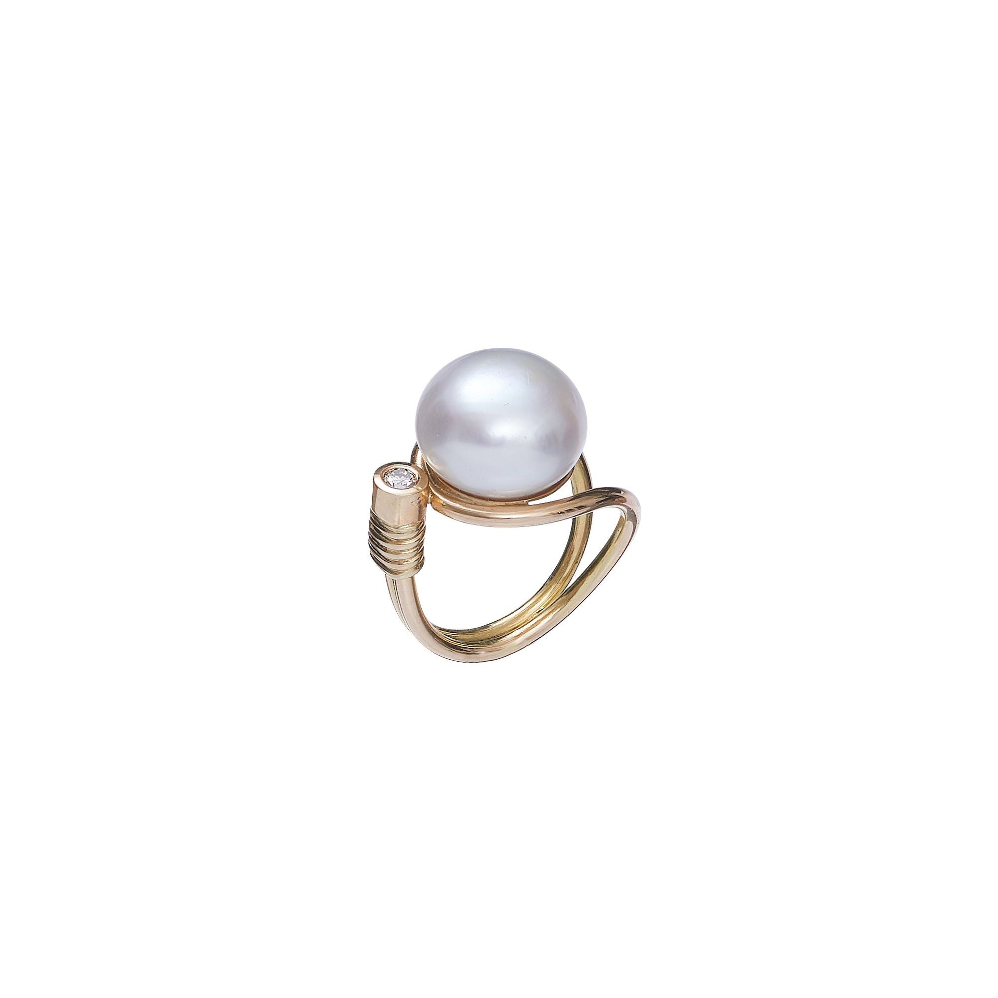 Ninna York Jewelry Somnia Pearl Ring Gold – The Jewellery Room