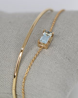 Nord Blue 18K Gold Bracelet w. Aquamarine & Diamond