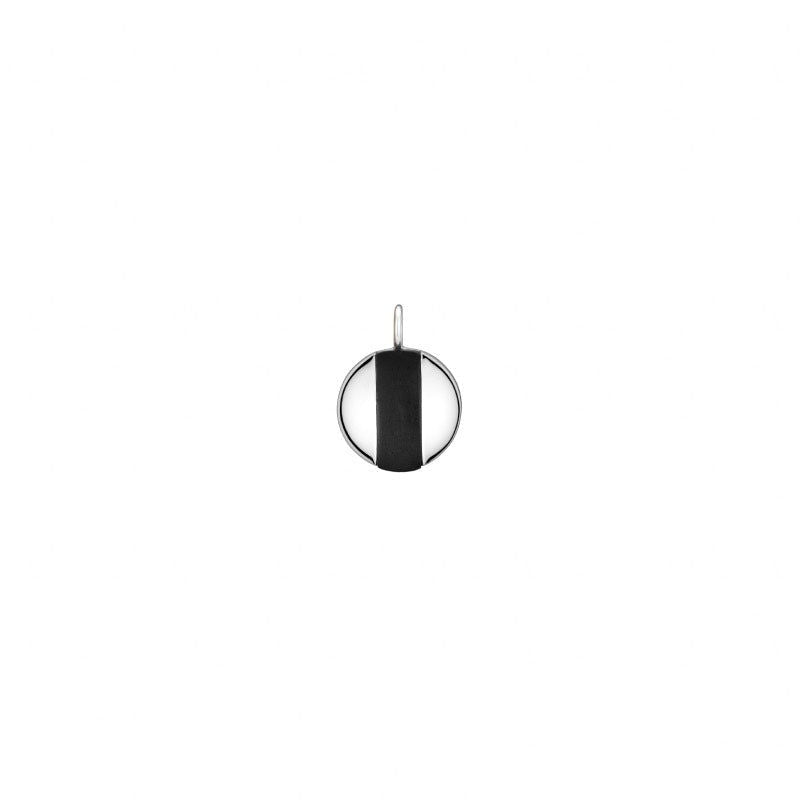 Oskar Striped Silver Pendant