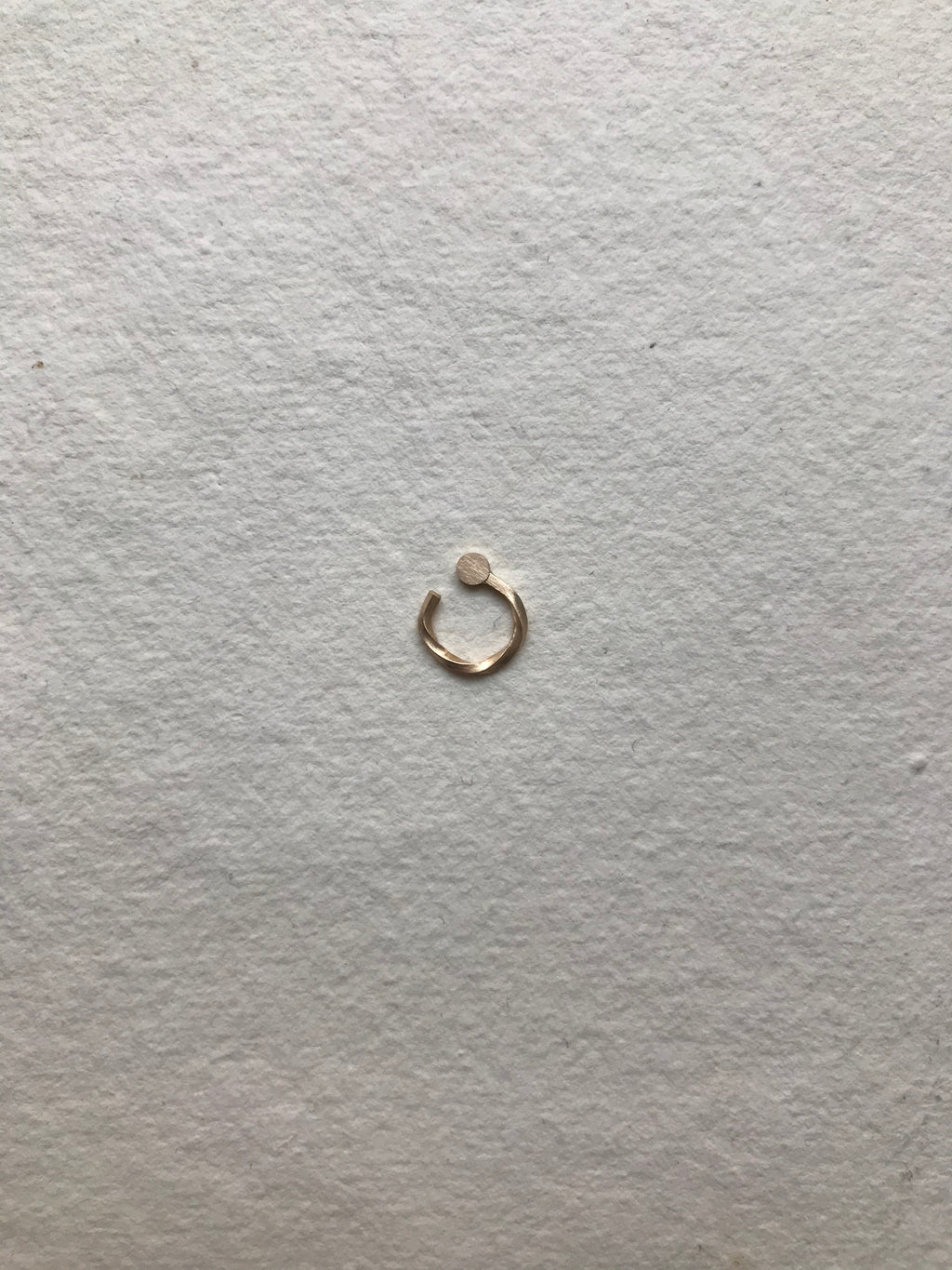 O Twist Day/light 14K Gold Stud