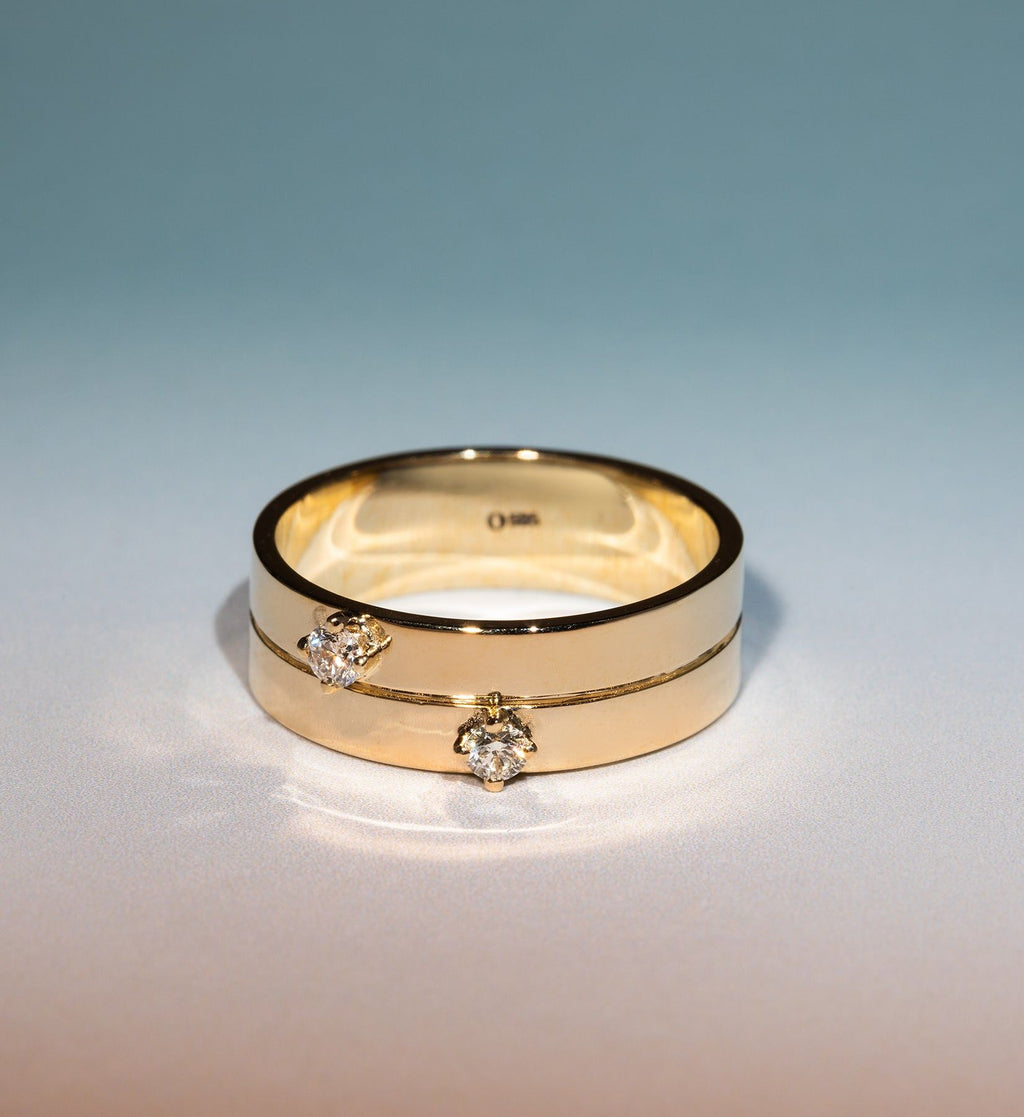 Double Diamond Ring 0.12