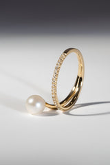 Pearl Spiral Ring 06
