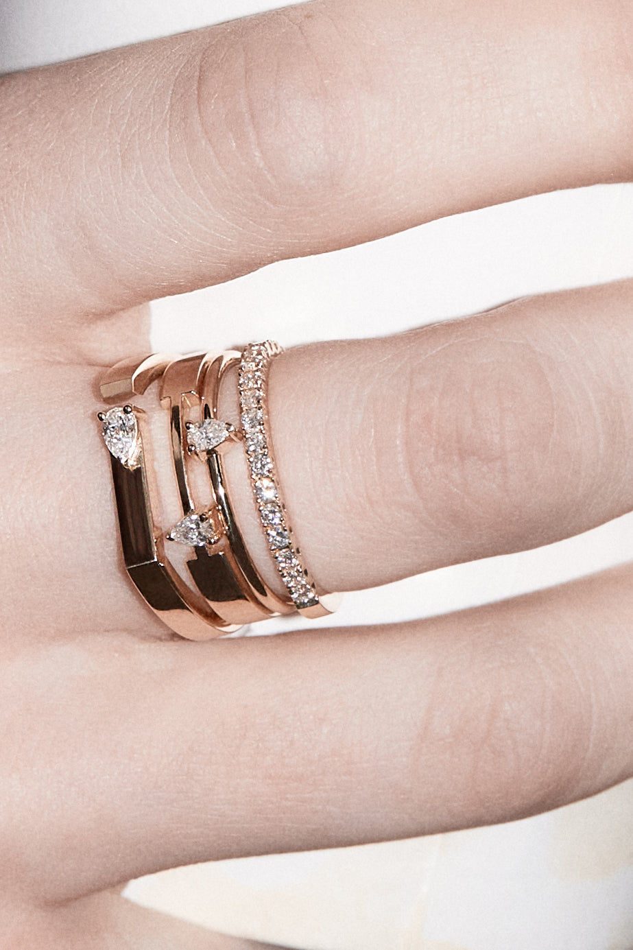 Pear Diamond Ring 0.08