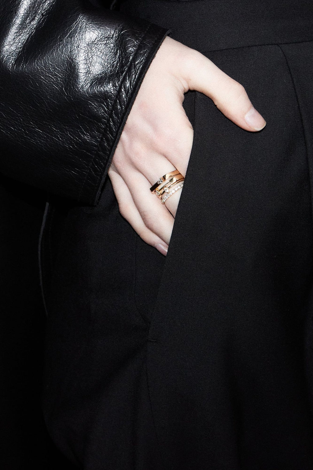 Pear Diamond Ring 0.08