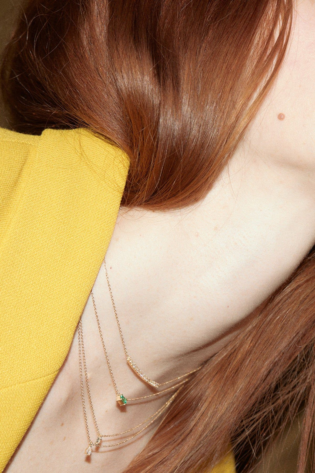 Diamond Line Necklace 0.45