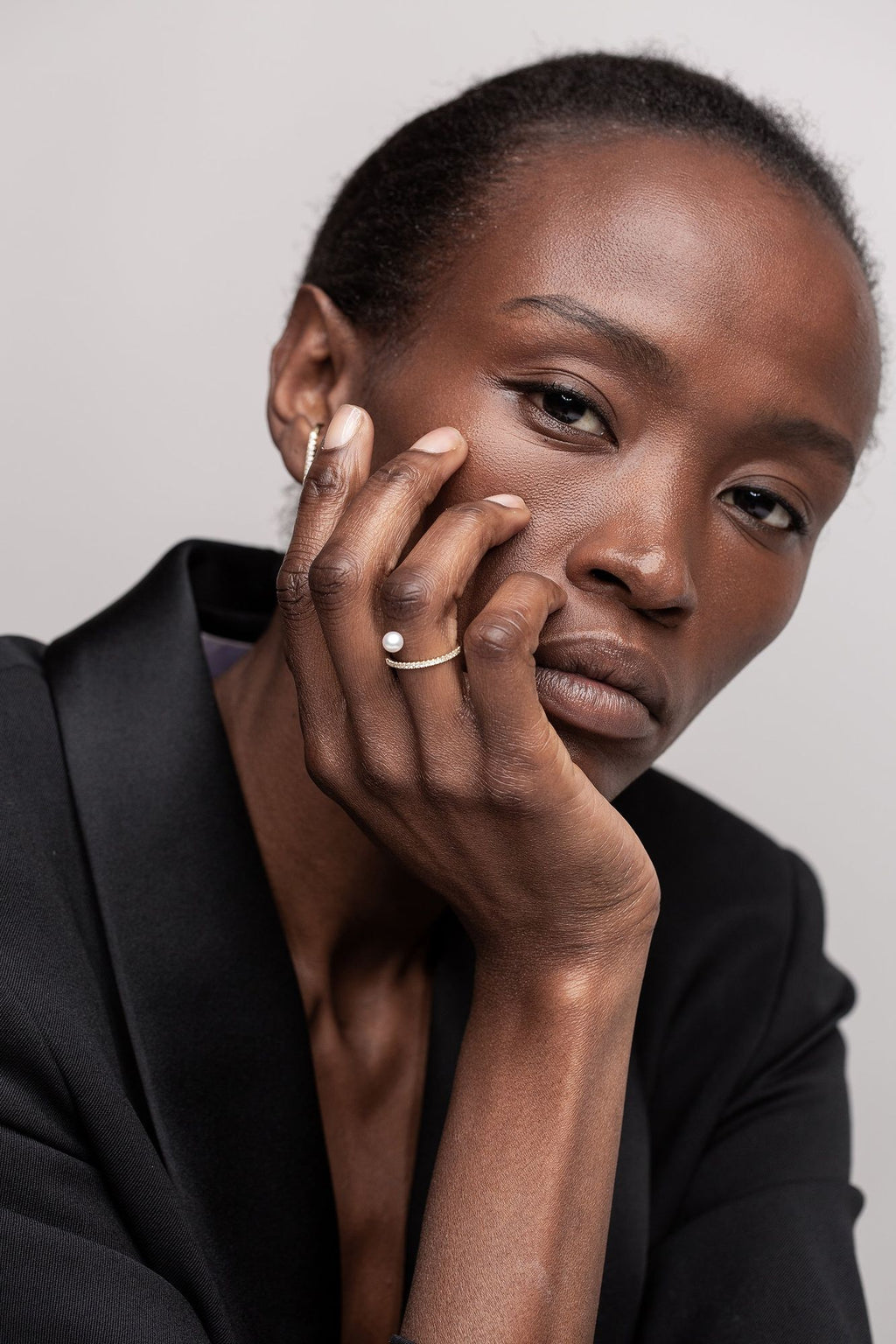 Pearl Spiral Ring 06