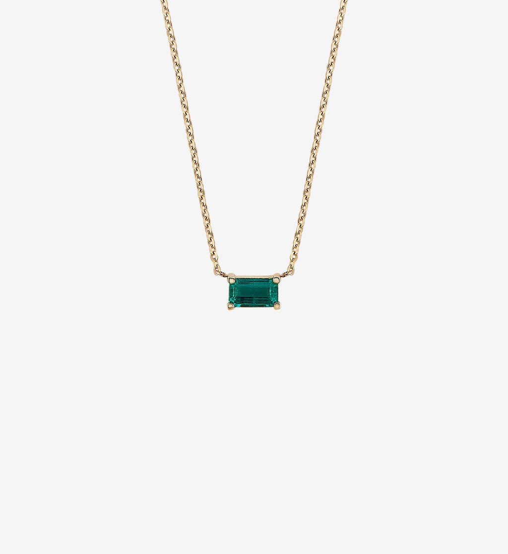 Horizontal Emerald Necklace 0.28