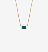 Horizontal Emerald Necklace 0.28