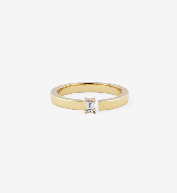 Split Ring Smaragdschliff I Diamant 0.15 Kt.
