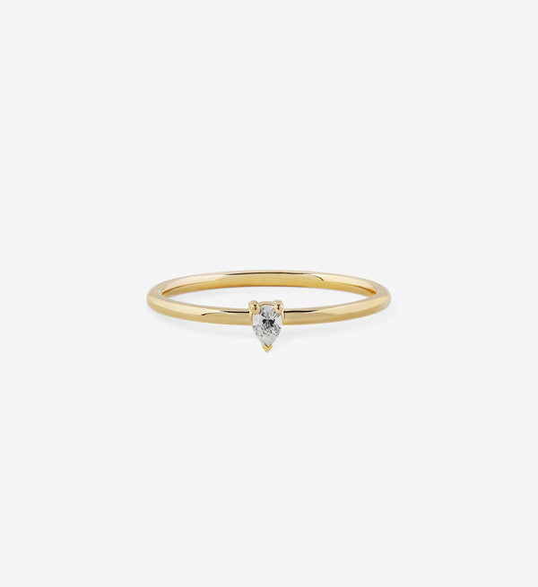 Ring Birnen-Diamant 0.08 Kt. 