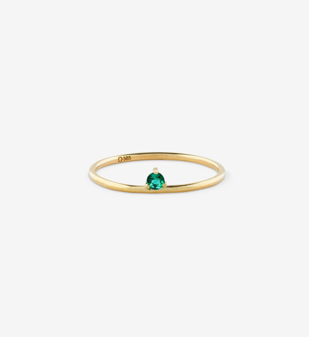Floating Smaragd-Ring 0.05 Kt.