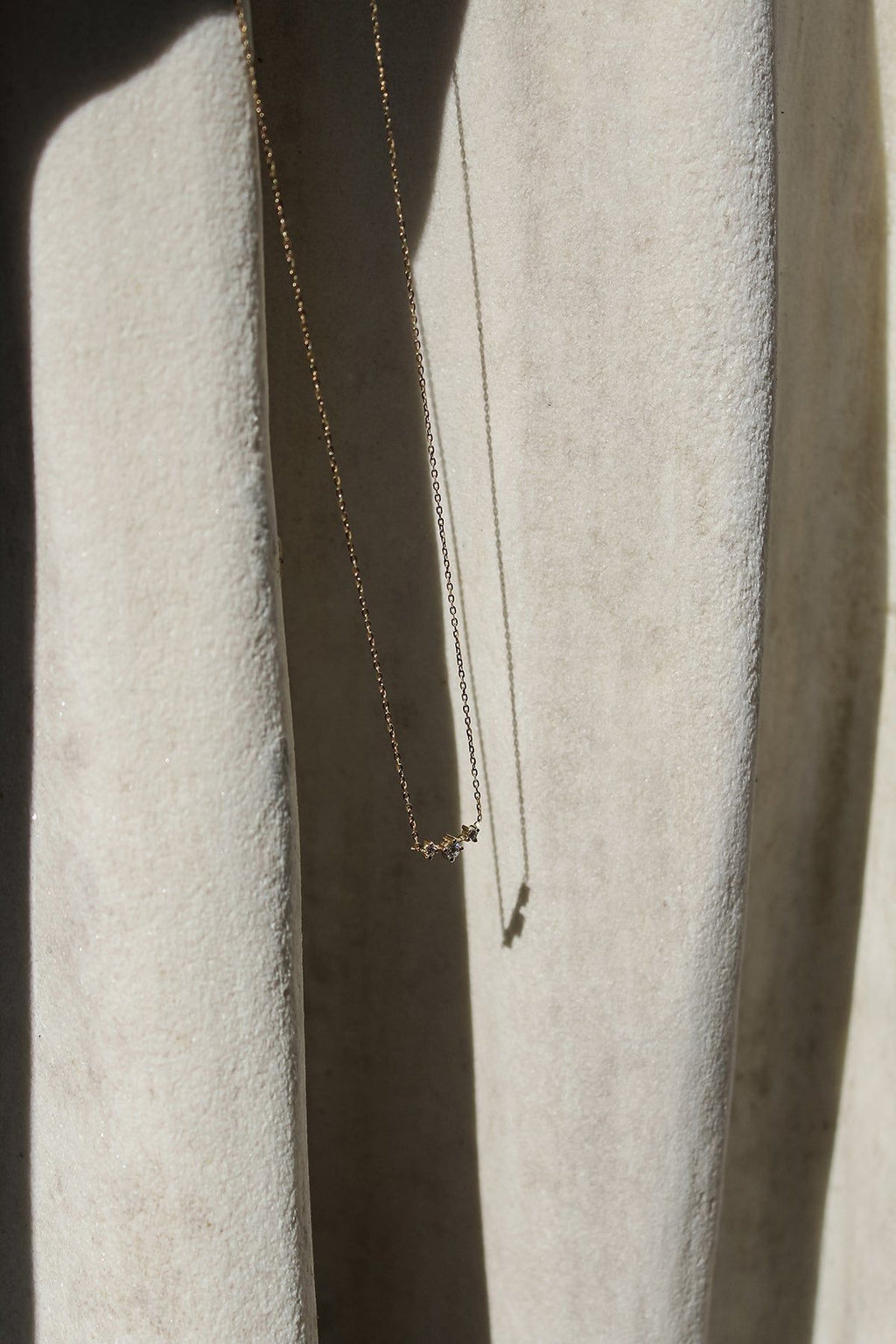 Trio Diamant-Halskette 0.09 Kt. aus 14K Gelbgold