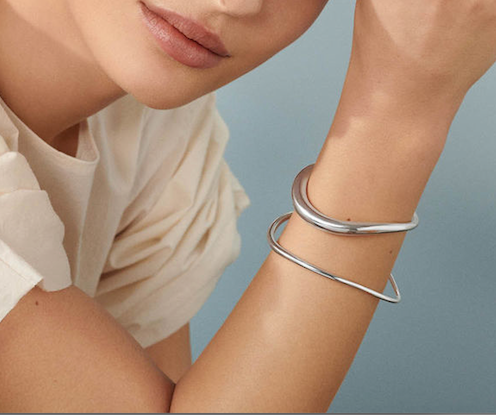 Offspring Open Silver Bangle