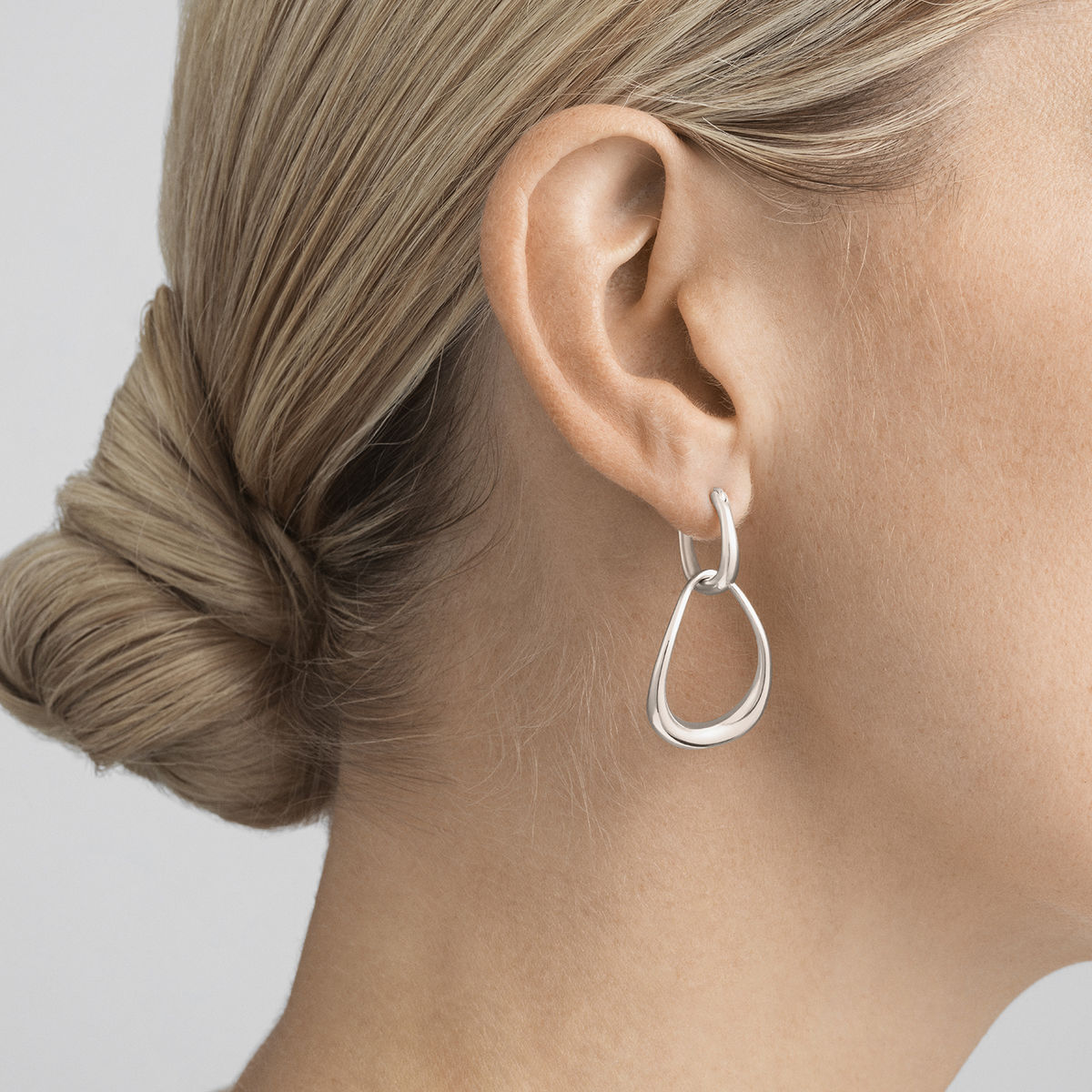 Offspring Interlocked Silver Earrings