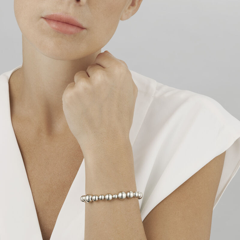 Moonlight Grapes Full Silver Bracelet