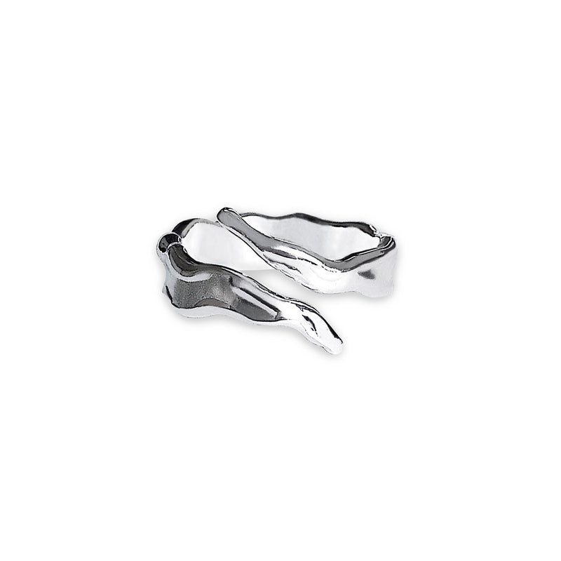 Organic Helix Silver Ring