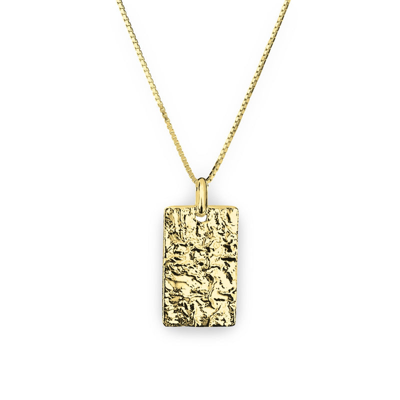 Organic Signet Gold Plated Necklace