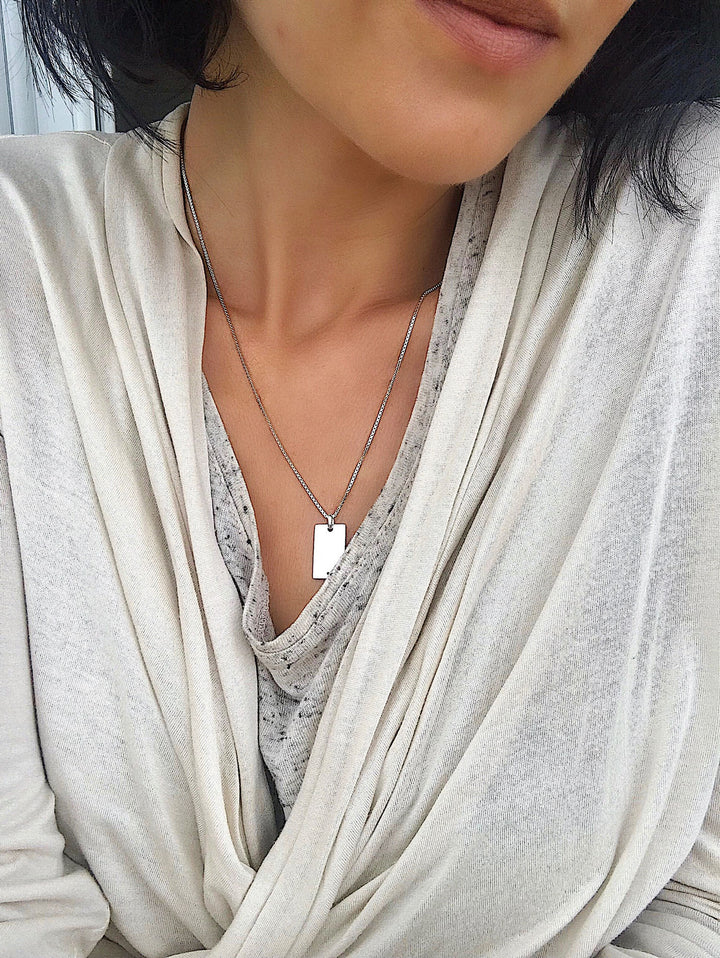 Signet Sølv Halskæde