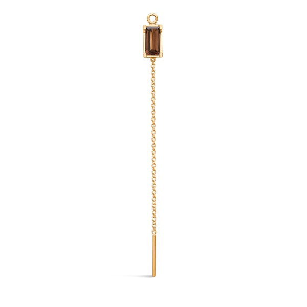 Nord Purity 18K Gold Long Pendant w. Quartz & Diamond