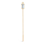 Nord Blue 18K Gold Long Pendant w. Aquamarine & Diamond