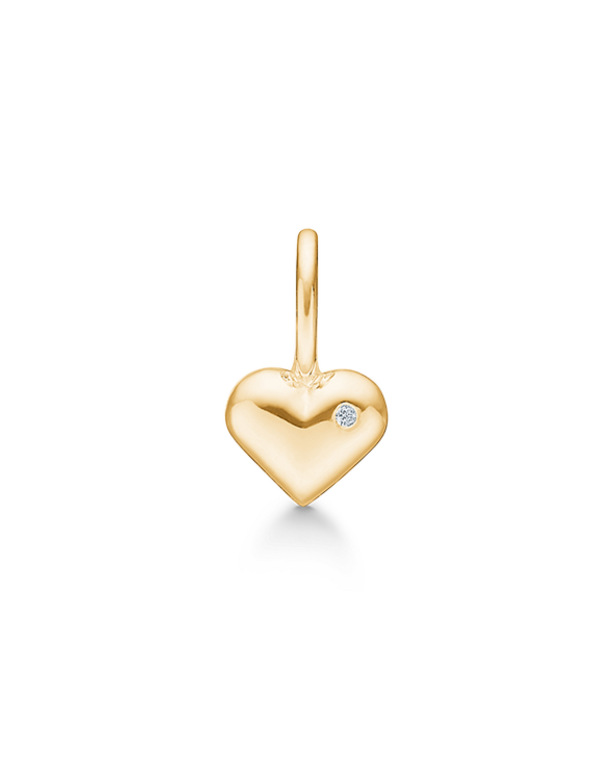 Rock My Heart 18K Gold Pendant w. Diamond