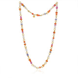 Wild Berry Limited edition 18K Colorful Gold Necklace w. Gemstones