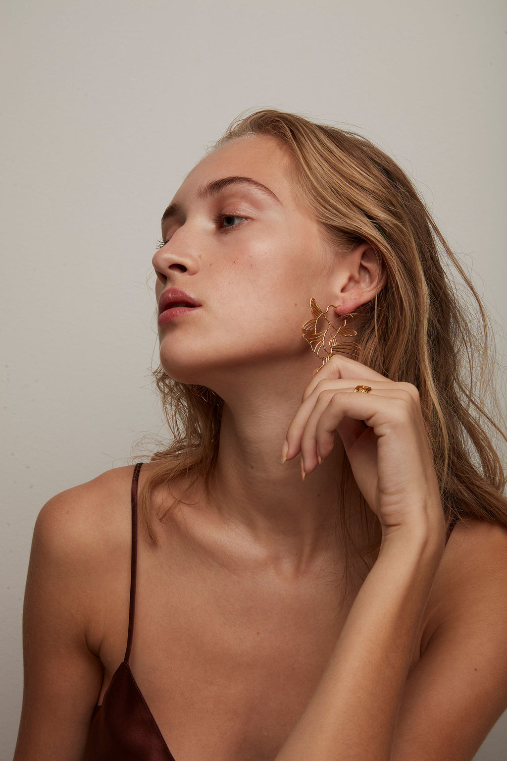 Koi Gold Plated Earrings