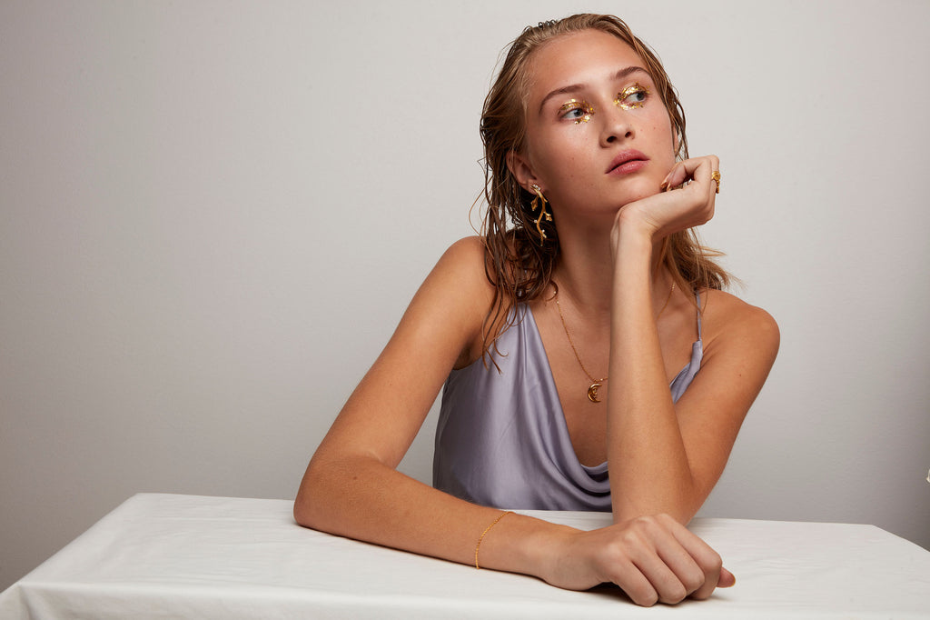 The Nightingale Gold Plated Earring