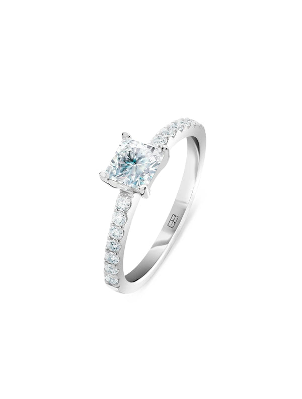 Promise N°11 18K Hvidguld Ring m. Diamanter