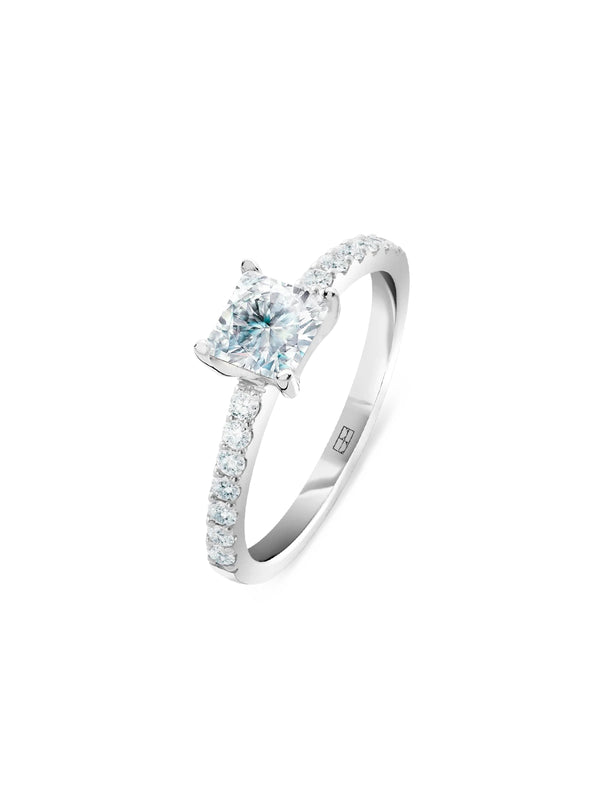Promise N°12 18K Hvidguld Ring m. Diamanter