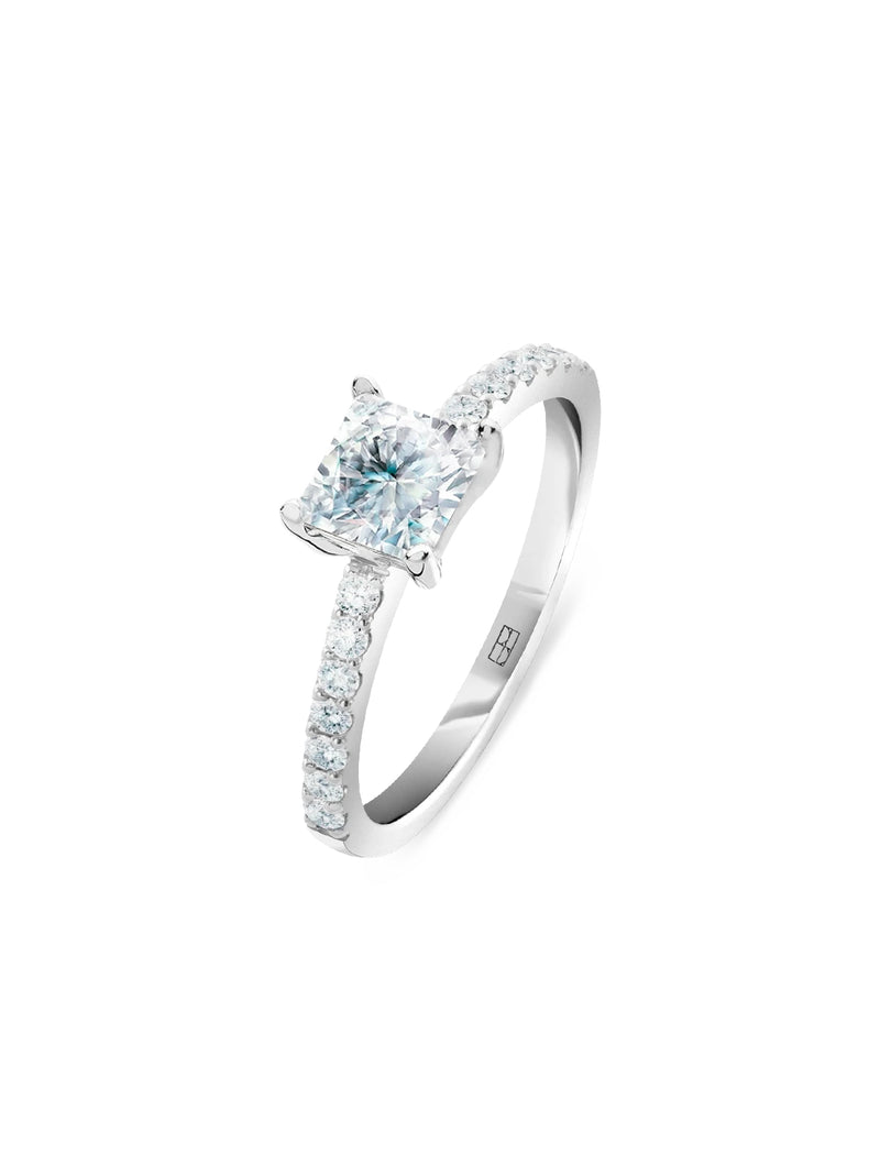 Promise N°13 18K White Gold Ring w. Diamonds