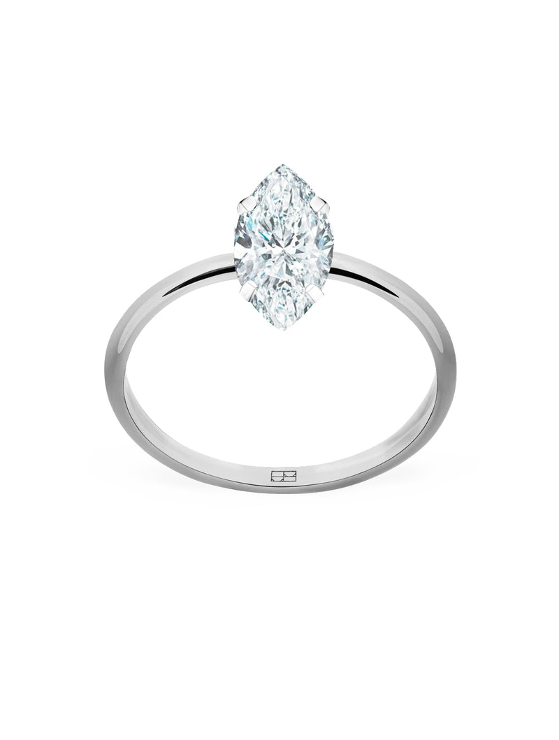 Promise N°15 18K White Gold Ring w. Diamonds