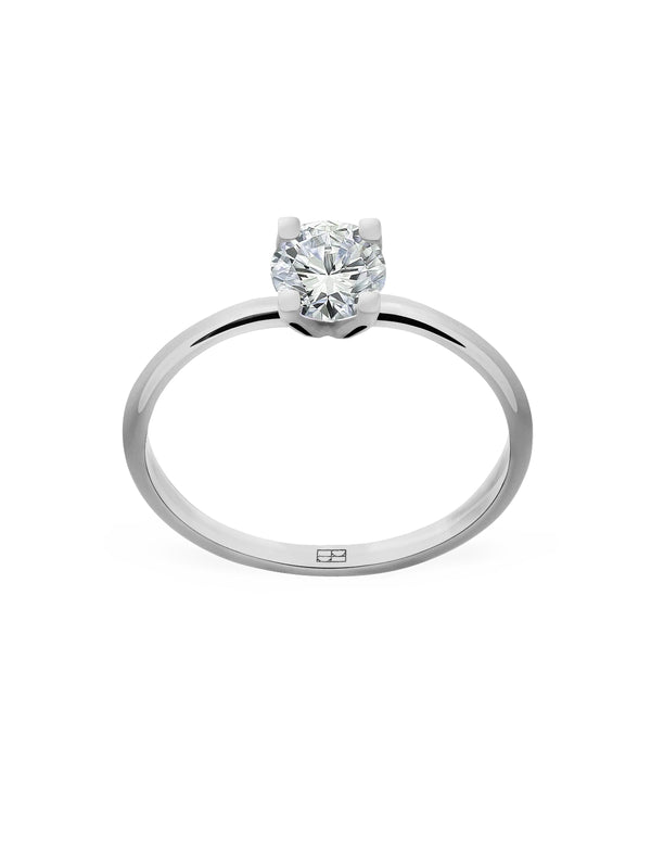 Promise N°2 18K White Gold Ring w. Diamond